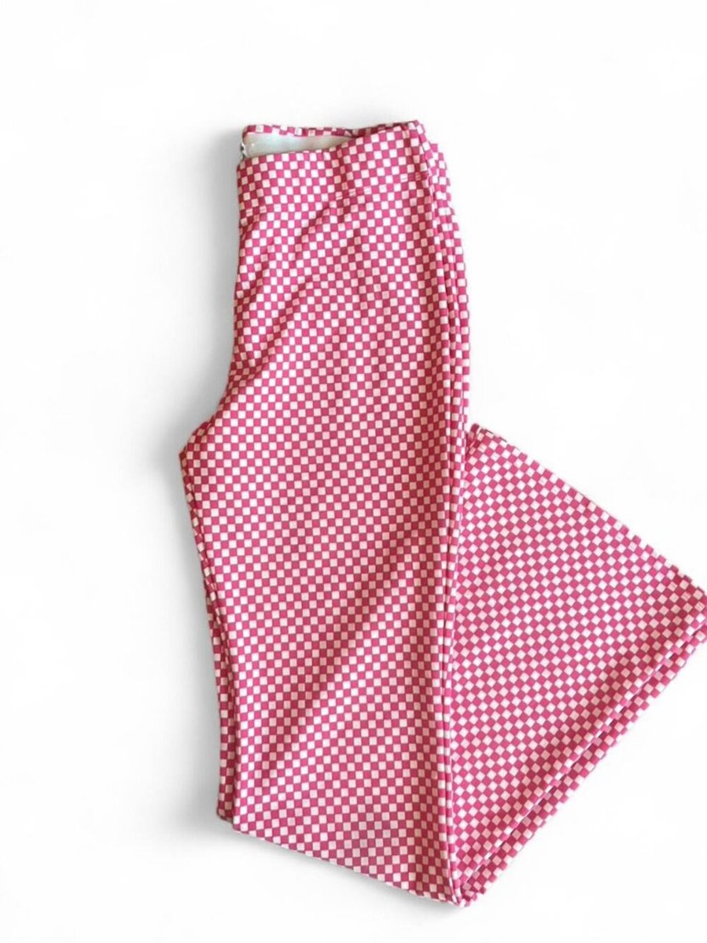 Pink & White Checkered Pants